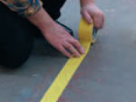 indoor lane marking tape 50mm x 33m yellow